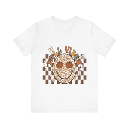 Leopard Smiley Fall Vibes Tee