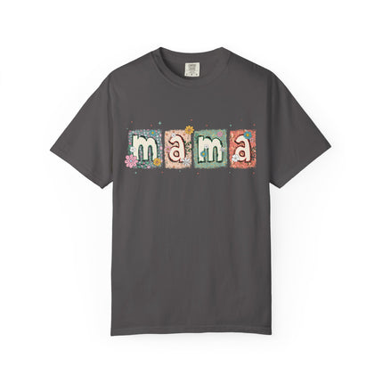 Floral Block Mama Tee