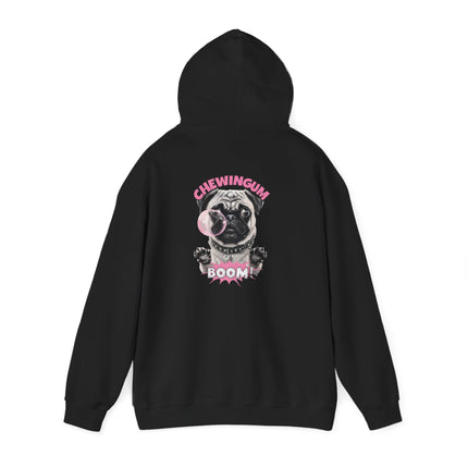 Pug Chewing Gum Boom Hoodie
