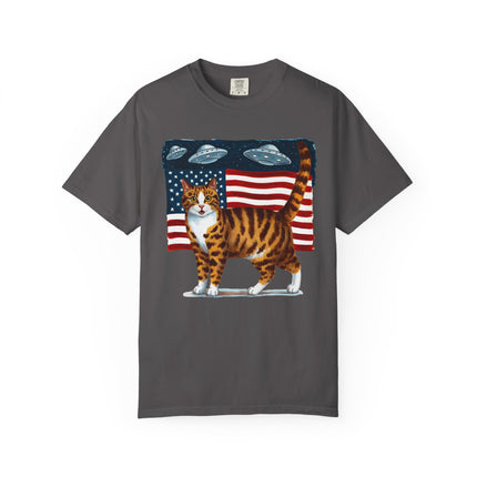 Cosmic Patriot Cat Tee