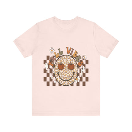 Leopard Smiley Fall Vibes Tee