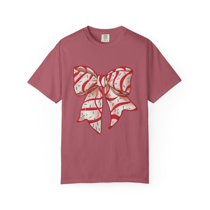 Candy Ribbon Christmas Bow Tee