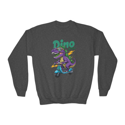 Dino Scooter Youth Sweatshirt