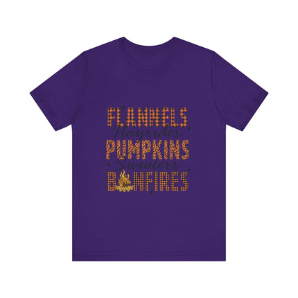 Fall Checklist Bonfire Tee