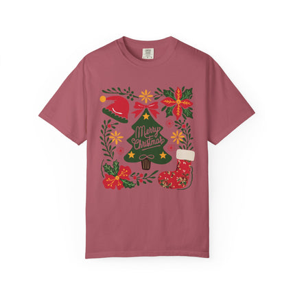 Floral Christmas Charm Tee