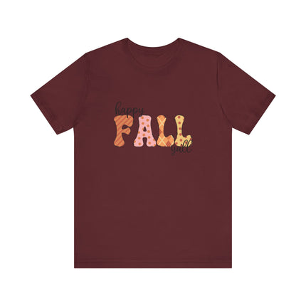 Happy Fall Y’all Patchwork Tee