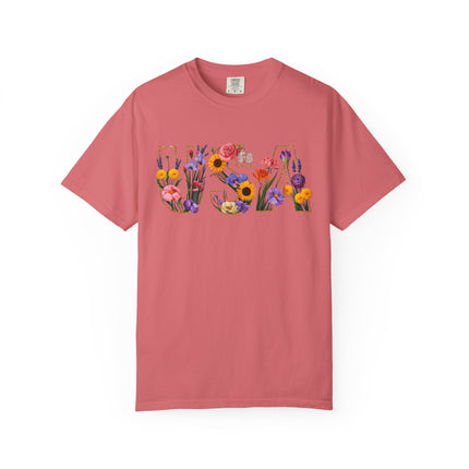 Floral Freedom USA Tee