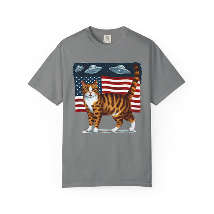 Cosmic Patriot Cat Tee
