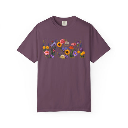 Floral Freedom USA Tee