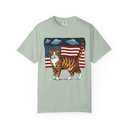 Cosmic Patriot Cat Tee