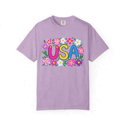 Floral USA Bloom Tee