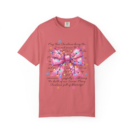 Pink Blessings Christmas Tee
