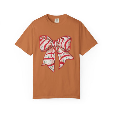 Candy Ribbon Christmas Bow Tee