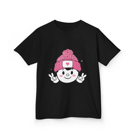 Peace & Hearts Beanie Kids T-Shirt