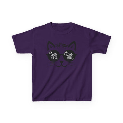 Cool Cat Good Vibes Kids T-Shirt
