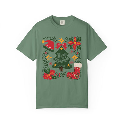 Floral Christmas Charm Tee