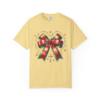Faithful Christmas Bow Tee