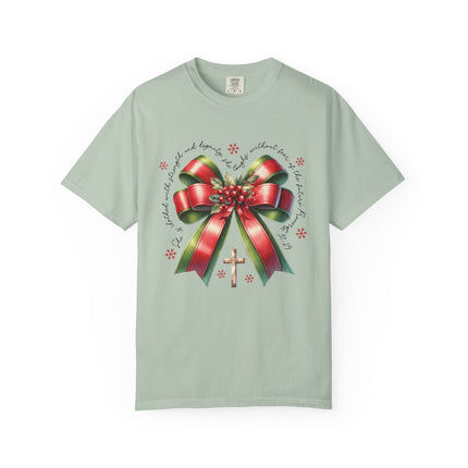 Faithful Christmas Bow Tee