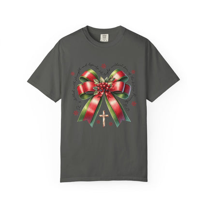 Faithful Christmas Bow Tee
