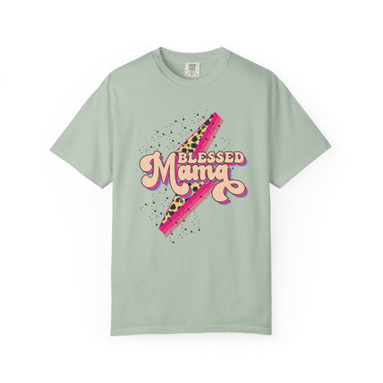 Blessed Mama Retro Bolt Tee