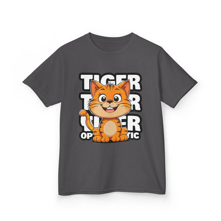 Tiger Optimistic Cat Kids T-Shirt