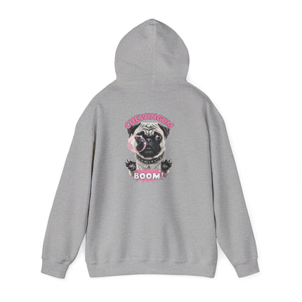 Pug Chewing Gum Boom Hoodie