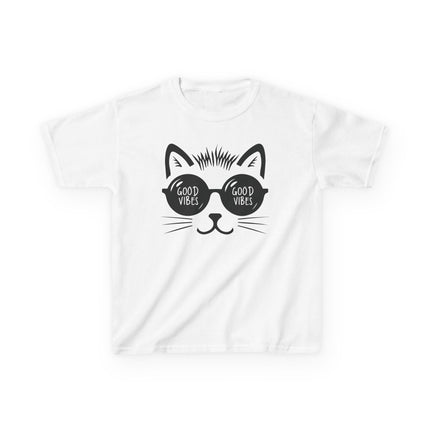 Cool Cat Good Vibes Kids T-Shirt