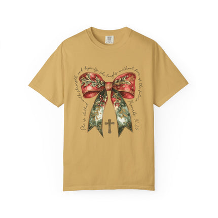 Proverbs 31 Bow Christmas Tee