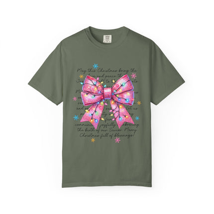 Pink Blessings Christmas Tee