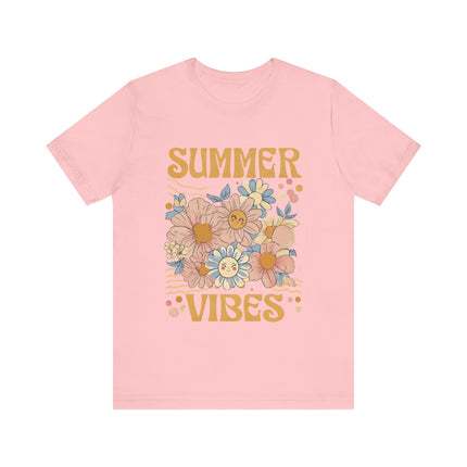 Smiley Floral Summer Vibes Tee