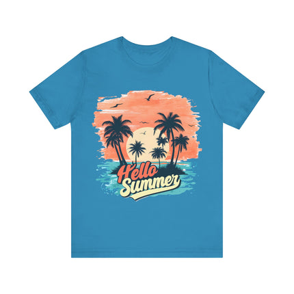 Hello Summer Sunset Tee