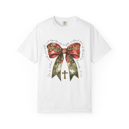 Proverbs 31 Bow Christmas Tee