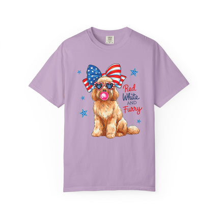 Red, White & Furry Tee