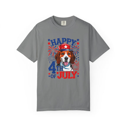 Beagle Fireworks 4th of July Tee