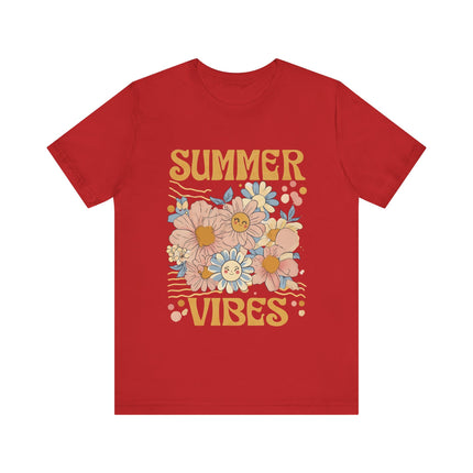 Smiley Floral Summer Vibes Tee