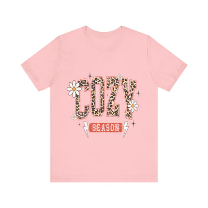 Cozy Season Leopard Letter Tee