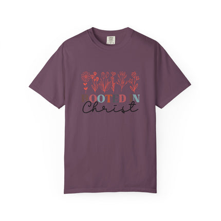 Rooted in Christ Floral Tee