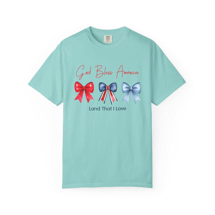 God Bless America Bow Tee
