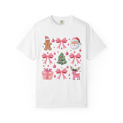 Pink Christmas Icons Tee
