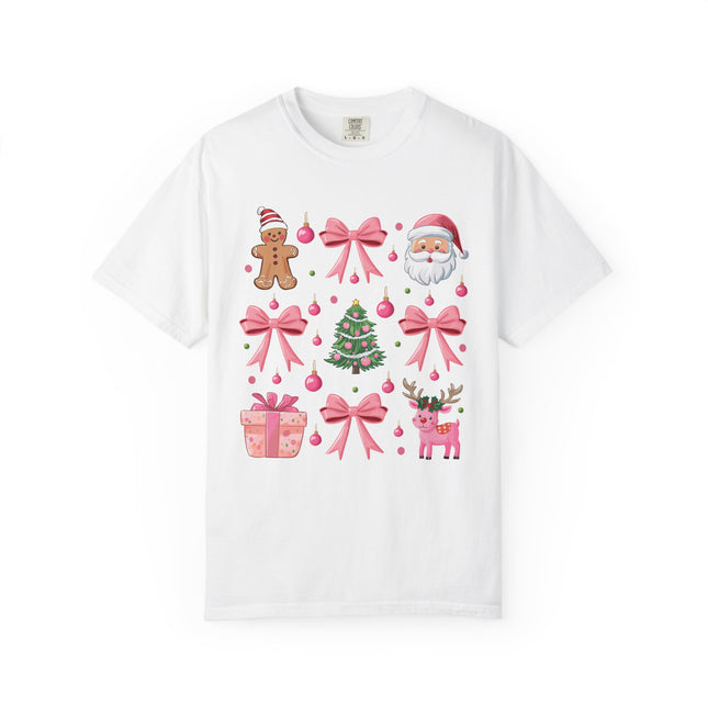Pink Christmas Icons Tee