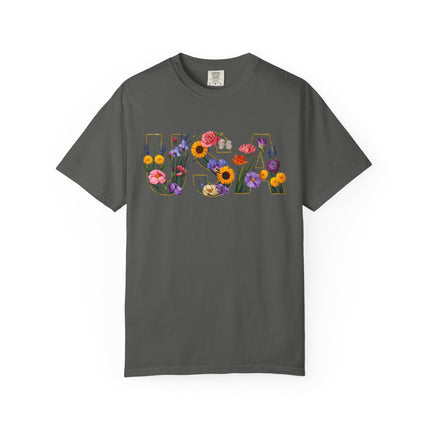 Floral Freedom USA Tee
