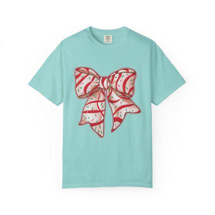 Candy Ribbon Christmas Bow Tee