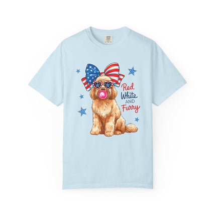 Red, White & Furry Tee
