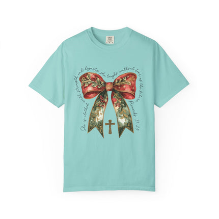 Proverbs 31 Bow Christmas Tee