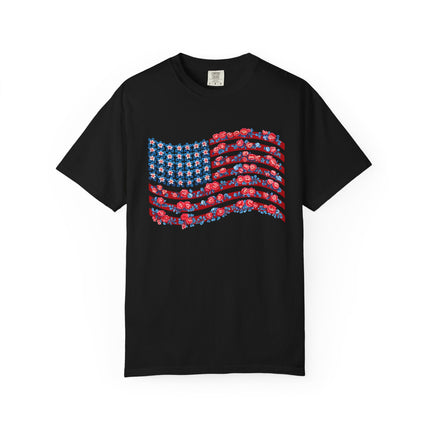 Floral Flag Waves Tee