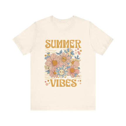 Smiley Floral Summer Vibes Tee