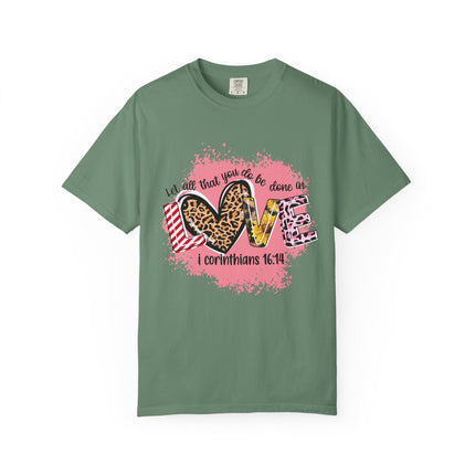 Let Love Be Your Guide Bible Verse Tee