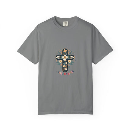 Floral Cross Jesus Tee