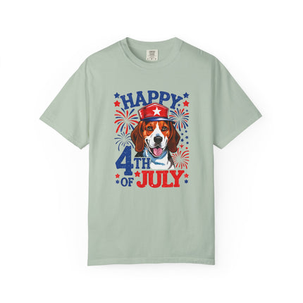 Beagle Fireworks 4th of July Tee