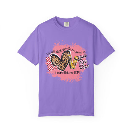 Let Love Be Your Guide Bible Verse Tee